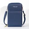 2020 nuevo bolso pequeño de hombro sencillo de moda de color sólido multifuncional de gran capacidad, bolso cruzado para teléfono con pantalla táctil para mujer