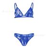 Ropa interior nueva para hombre calzoncillos para hombre encaje transparente transpirable sexy conjunto de calzoncillos de tres puntos