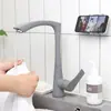 Suporte de telefone de parede, sem necessidade de furar, um gadget para maratonar séries, multifuncional e simples, adequado para colocação em paredes de quartos, cozinhas e banheiros