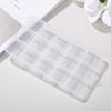 Caixa de Joias Plástica Transparente com 15 Compartimentos com Tampa Organizador de Mesa Caixa com Compartimentos para Brincos Anéis Caixa de Armazenamento para Joias de Diamante Nail Art