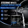 KineShineX Pasta Reparadora de Cuero para Volante de Coche Color Negro Restauración de Cuero para Rayones, Desgaste y Grietas