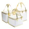 Bolsa Térmica de Folha de Alumínio com Logotipo Personalizado Impresso, Bolsa de Tecido Não Tecido, Isolamento Térmico, Proteção contra Frio, Impermeável, Bolsa Portátil para Bolo para Entrega Comercial