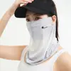 Velo de Protección Solar para Mujer, Máscara Facial de Seda Helada Estilo Bosque de Verano, Parasol para Ciclismo, Protección UV, Bufanda Facial para Colgar de las Orejas, Facekini al por Mayor