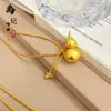 Colar de Cabacinha Dourada de Alta Retenção de Cor, Atrai Fortuna, Tendência no Tiktok e Xiaohongshu, Cabacinha Fashion e Versátil para Atacado