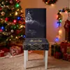 Capa de Cadeira Elástica Grossa com Tema de Natal, Capa de Cadeira Transfronteiriça de Seda de Leite, Capa de Cadeira Doméstica 160g/m²
