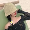 Sombrero de Cubo Combinable Estilo Abstinencia Nicho Diseñador Sombrero de Paja Sombrero de Pescador Sombrero de Cuenca en Forma de Campana Estilo Japonés para Mujer Verano