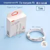 Pd60W É Adequado para Apple 17 15Promax Cabo Trançado de Carregamento Rápido Iphone16 Cabo de Dados para Celular com Ponta Dupla Tipo-C