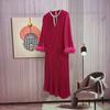 Vestido Plissado Miyake, Primavera e Outono, Estilo de Alta Qualidade, Vestido Longo Plissado para Mulheres Plus Size até 150kg, Moda de Luxo Leve
