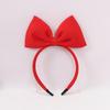 Diadema con lazo grande de tela con lunares y orejas de Mickey, accesorios para el cabello, diadema con linda horquilla de princesa, tocado, horquilla de rendimiento