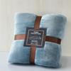Manta de comercio exterior manta de vellón coral Manta para la siesta de las cuatro estaciones Manta de viaje color sólido franela engrosada regalo de yoga venta al por mayor