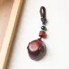 Gana Dinero Palo de Rosa Africano Garra de Gatito Llavero de Coche Colgante Lindo y Exquisito Cadena para Teléfono Móvil de Transferencia de Pareja Hombre y Mujer