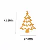 Serie Navideña de Latón Árbol de Navidad Muñeco de Nieve Copo de Nieve Atrapasueños Transfronterizo Campanilla de Viento de Cristal Accesorios DIY