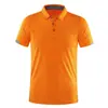 Camisa polo camiseta manga curta gola alta fitness esportes ao ar livre secagem rápida macacão logo bordado estampado roupa de trabalho camisa publicitária