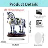 Nuevo Producto Creativo Transfronterizo: Encantadores Adornos Acrílicos 2D de Familia Elefante Blanco para Escritorio, Hogar y Decoración de Sala de Estar Manualidades