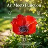 Novo Espeto de Flor de Metal Feito à Mão para Jardim - Alimentador de Pássaros Floral de Metal Feito à Mão para Jardim