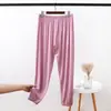 Calça Legging de Modal Solta Tamanho Grande Gordinha mm200 Jin Calça Casual Feminina de Verão Fina Cintura Alta Perna Larga Bloomers Anti-mosquito