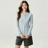 Cardigan de Gola Polo em Cashmere Suéter Solto Emagrecedor Feminino 2026 Outono/Inverno Novo Estilo Temperamento para o Trabalho Tricô
