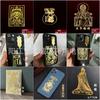 Al por mayor cinco vías dios de la riqueza Guan Gong Mazu Zakiram cornucopia valiente cinco ye calabaza fortuna teléfono móvil pegatinas de metal