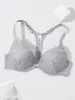 Fabricante Especializado en Venta al por Mayor Transfronteriza Popular Europeo y Americano Cómodo Aro de Acero Sujetador de Encaje Sexy Francés Botón Frontal Hermoso Espalda Sujetador