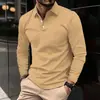 Comercio Exterior Europeo y Americano Transfronterizo Primavera y Otoño 2025 Caliente Nuevo AliExpress Camisa Polo Estampado 3D para Hombre Manga Larga Casual