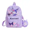 Nuevas Mochilas Escolares de Jardín de Infancia de Kuromi para Niños y Niñas de 3 a 6 Años Mochila Ligera Reductora de Carga Casual Lote Transfronterizo