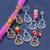 Peluca Accesorios de Rastas Anillo para el Cabello Goma para el Cabello Pinza para el Cabello Trenzada Adorno para el Cabello de Aleación Hueca con Pedrería Hebilla para el Cabello Colgante Resorte Pequeño Accesorio