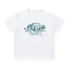 Meichao Syna World Estampa de Letras Verão Feminino Estilo Diamante High Street Hip-Hop Tamanho Grande Solto Casual Manga Curta t