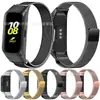 Para Samsung Galaxy Fit R370 Correa Samsung fit R370 Correa de Acero Inoxidable Magnética Milanesa
