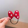 Pinza para el pelo de lazo rojo para bebé y niña, estilo princesa coreana, escape tridimensional, lazo de lunares polo, diadema con lazo, accesorios para el cabello