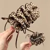 Accesorio para el pelo de coleta alta, pinza de torsión, pinza banana de lunares, pinza de garra, pinza para el pelo de alta gama y exquisita para otoño/invierno para mujer