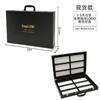 Caja de muestras de línea de tarjetas de pared puerta y ventana negras material de gabinete pintura artística tarjeta de color caja de cuero caja de muestras de piedra de cuarzo
