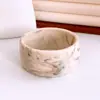 Pulsera Redonda Geométrica Resina Frotada Retro Transfronteriza Europea y Americana Estilo Festivo Simple y Versátil Joyería de Mano de Nicho de Gama Alta