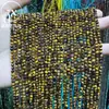 Contas Soltas DIY Pedra Olho de Tigre Amarelo Contas Redondas Facetadas Pedra Tigre Amarelo Micro Contas Facetadas Pulseira Fina Colar Produto Semi-Acabado