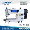 Máquina de coser de alta velocidad con pantalla táctil y voz ZYA7-D4 Zuoyi del fabricante, máquina de coser plana de ordenador