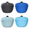 Bolsa de Cintura para Treinamento de Cães ao Ar Livre, Bolsa Magnética de Silicone para Petiscos de Cachorro, Bolsa Portátil de Ração para Passeio e Treinamento de Cães, Bolsa de Cintura de Silicone