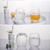Vasos de Vidrio con Corteza de Vino Amarillo al por Mayor, Transparentes para el Hogar Estilo Japonés Martillado para Cerveza, Café, Whisky y Licores