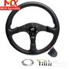Volante de carreras ilimitado directo de fábrica de 14 pulgadas, cuero esmerilado, personalidad, volante JDM universal de 70 mm