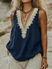 Novedades de Verano 2026 para Mujer Europeas y Americanas Camiseta sin Mangas de Hombro Ancho para Mujer Cuello en V Grande Más Vendida Prenda Interior Base