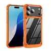 Capa de Celular Apple com 18 Botões Metálicos, Antichoque nas Quatro Pontas, PC Transparente, Adequada para iPhone 17 Pro, Capa de Celular Personalizável