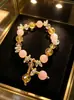 Pulsera de Cristal Natural para Sanación de Comercio Exterior, Pulsera Multicolor de Calcedonia Estilo Bohemio, Popular en Plataformas Transfronterizas Europeas y Americanas