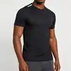 Comercio exterior Europeo y Americano transfronterizo transpirable exterior casual deportes fitness seda de hielo fina secado rápido alta elasticidad manga corta camiseta