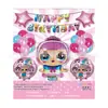 24 PIEZAS Venta Caliente Transfronteriza Película de Aluminio Traje de Globos de Cumpleaños Juguete de Dibujos Animados para Niños Globo Decoraciones para Fiesta de Cumpleaños