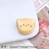 Galleta de tres capas para gato, juego de comida, crema, pegamento, joyería, horquilla, agujero, zapatos, hebilla, accesorios decorativos de resina, flor de zapato