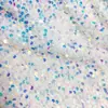 Em estoque 50 Cores Criptografia 5mm Tecido de Flanela com Lantejoulas Roupas Femininas Sapatos Espuma Elástica Bordado Lantejoula Tecido Bordado com Lantejoulas