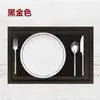 Jogo Americano Estilo Ocidental Tapete de Isolamento Térmico Tapete de Mesa de Jantar Nórdico Antiderrapante Anti-Queimadura Tapete para Tigela Tapete de Prato de PVC Porta-Copo Tamanho Grande para Uso em Hotel e Casa