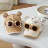 Gorra de niño con gafas desmontables personalizadas estilo coreano, nueva gorra de pana con pico de pato para otoño, gorra de béisbol moderna para bebé