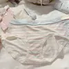 Calcinhas Fofas Femininas de Liocel Algodão Puro Feminino Gancho Estendido Respirável Alta Elasticidade Adolescente Calcinhas Triângulo Respiráveis