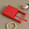Caja de joyería de película de PE impresa para anillos, pulseras, caja extraíble para colgantes, collares, accesorios de arte de uñas y caja de embalaje para joyería