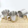 C3557cm taza de acero inoxidable taza de acero no magnético niños de preescolar estudiante taza para beber taza de té taza para la boca dos yuanes