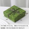 Caja de Embalaje para Joyería Clásica Estampada Verde Pequeña Fresca Lazo Anillo Aretes Collar Cubierta Cielo y Tierra Caja de Regalo